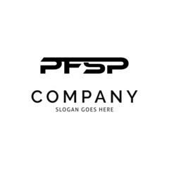 Initial Letter PFSP Icon Vector Logo Template Illustration Design