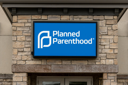 Planned Parenthood Clinic Exterior And Trademark Logo