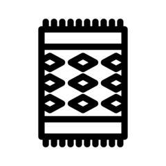 carpet icon or logo isolated sign symbol vector illustration - high quality black style vector icons
