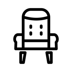 chair icon or logo isolated sign symbol vector illustration - high quality black style vector icons

