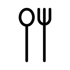 cutlery icon or logo isolated sign symbol vector illustration - high quality black style vector icons
