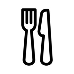 cutlery icon or logo isolated sign symbol vector illustration - high quality black style vector icons
