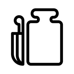 cutting board icon or logo isolated sign symbol vector illustration - high quality black style vector icons
