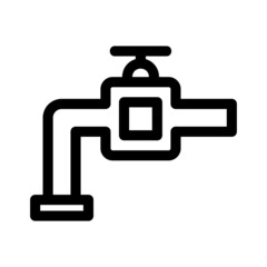 faucet icon or logo isolated sign symbol vector illustration - high quality black style vector icons
