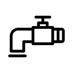 faucet icon or logo isolated sign symbol vector illustration - high quality black style vector icons
