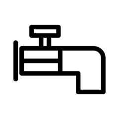 faucet icon or logo isolated sign symbol vector illustration - high quality black style vector icons
