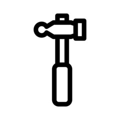 hammer icon or logo isolated sign symbol vector illustration - high quality black style vector icons
