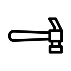hammer icon or logo isolated sign symbol vector illustration - high quality black style vector icons
