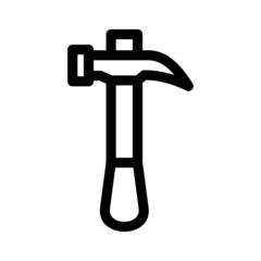 hammer icon or logo isolated sign symbol vector illustration - high quality black style vector icons
