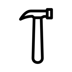 hammer icon or logo isolated sign symbol vector illustration - high quality black style vector icons
