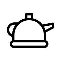 kettle icon or logo isolated sign symbol vector illustration - high quality black style vector icons
