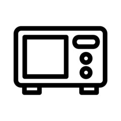 microwave oven icon or logo isolated sign symbol vector illustration - high quality black style vector icons
