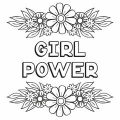 Girl Power Vector Illustration