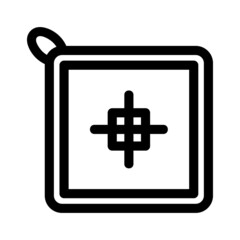 Obraz premium pot holder icon or logo isolated sign symbol vector illustration - high quality black style vector icons 