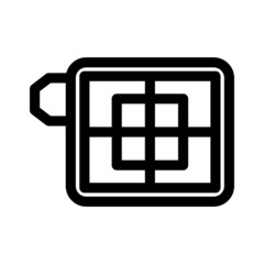 Obraz premium pot holder icon or logo isolated sign symbol vector illustration - high quality black style vector icons 