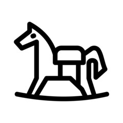 rocking horse icon or logo isolated sign symbol vector illustration - high quality black style vector icons
