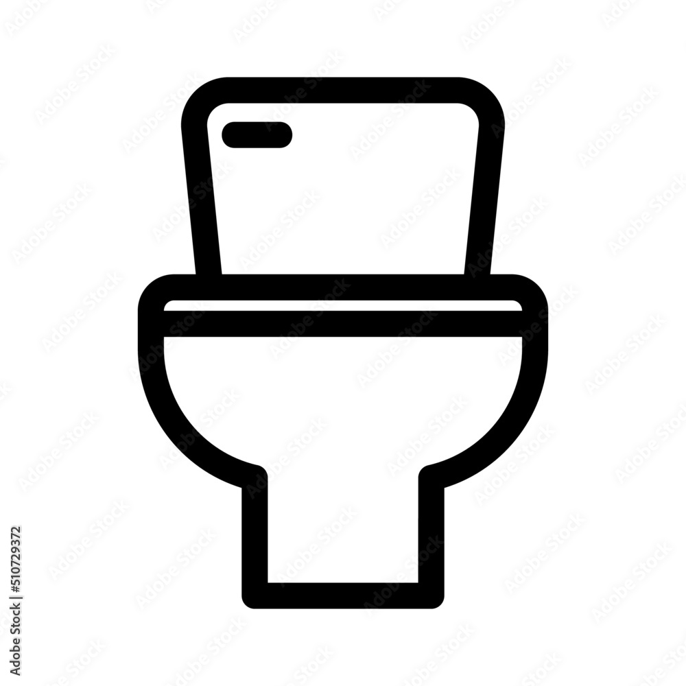 Wall mural toilet icon or logo isolated sign symbol vector illustration - high quality black style vector icons
