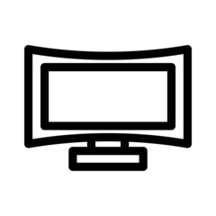 television icon or logo isolated sign symbol vector illustration - high quality black style vector icons
