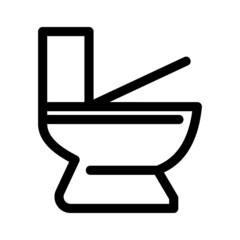 toilet icon or logo isolated sign symbol vector illustration - high quality black style vector icons
