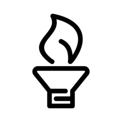 torch icon or logo isolated sign symbol vector illustration - high quality black style vector icons
