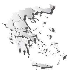 ギリシャ　地図　シルエット　アイコン