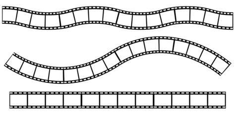 Fototapeta premium Retro film. Edge frame. Video frame icon. Clipart image. Vector illustration. stock image.