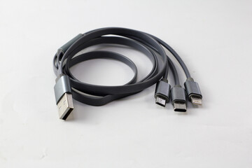 Micro USB TYPE C apple Lightning charging cables for smartphone