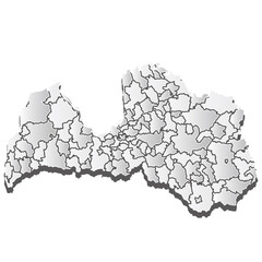 ラトビア　地図　シルエット　アイコン