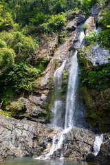 Fototapeta na wymiar Tam Nang waterfall in Phang Nga