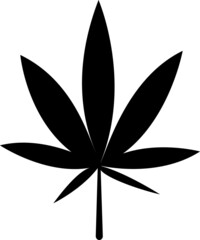 Cannabis leaf icon vector illustration on white background...eps
