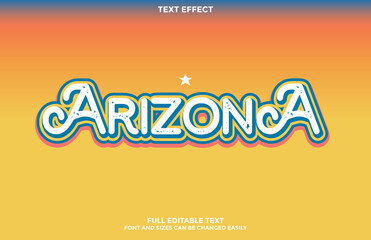 Obraz premium Text Effect Vintage Arizona Sunset Design