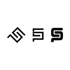 SP logo , letter SP logo design , abstract sp logo , clean and modern logo style . vector illustration