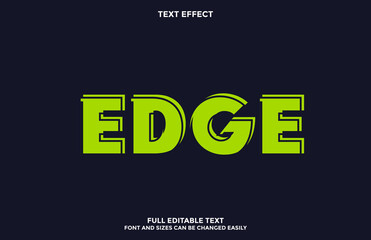 Text Effect Edge Style Design