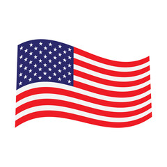 Fototapeta premium American flag illustration