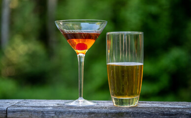 Drinks during summer in the cottage