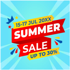 Summer Sales Sign #2 For Poster Web Banner Flyer Brochure etc