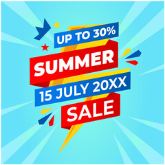 Summer Sales Sign #3 For Poster Web Banner Flyer Brochure etc
