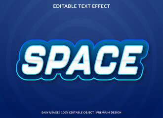 space editable text effect template with abstract background style use for business brand and logo