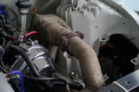 Race car's turbo tube design