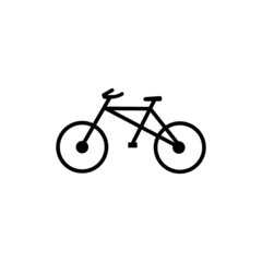 Fototapeta premium Bicycle icon logo free vector