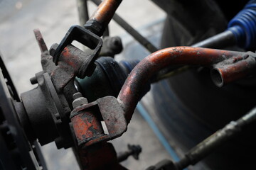 Car's suspension detail