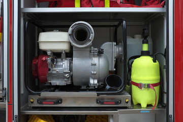 Small portable fire extinguishing pump ...