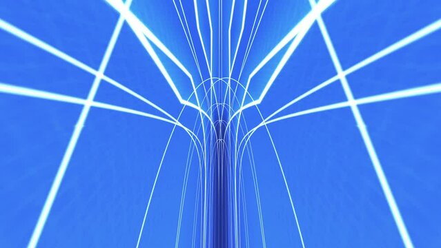 Abstract Cyberspace Animation Background, Loop
