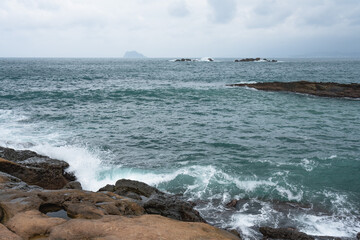 Marine erosion and weathering landform of Yeliu Geopark, Taiwan
