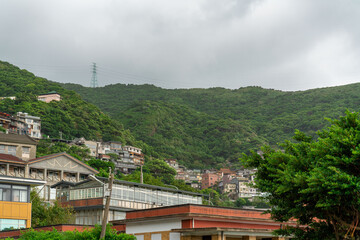 Fototapeta na wymiar Jiufen mountain city, a tourist attraction in Xinbei City, Taiwan, China, China