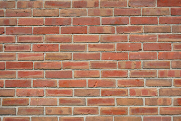 facade view of old brick wall background