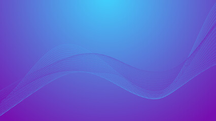 abstract smooth curve line on blue gradient lighting color background with blank space for website banner and poster or decorative presentation and modern graphic design