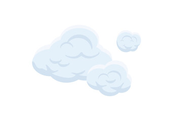 cloud vector isolated on white background ep219