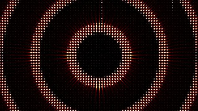 CIRCLES LIGHTS BULB, Animation, Rendering, Background, Loop, 4k
