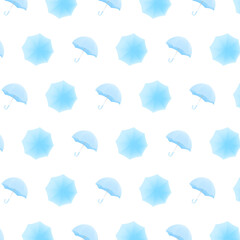 シンプルでグラデーションがきれいな傘のパターンイラスト